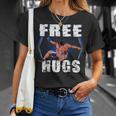 Wrestling Free Hugs Wrestling Vintage T-Shirt Gifts for Her