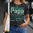 Gamer Papa Definition Gaming Pc Konsoleater Lustig Spruch T-Shirt Geschenke für Sie