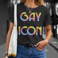 Gay Icon Legend Rainbow Flag Pride Lgbt Meme Queer T-S T-Shirt Gifts for Her