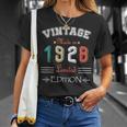 Geboren Im Jahr 1928Intage Hergestellt Im Jahr 1928 Geburtstag Jahrestag 96 T-Shirt Geschenke für Sie