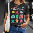 Geometry Keeps You In Shape Geometric Shapes T-Shirt Gifts for Her