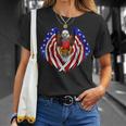 German American Germany Usa Flag Eagle T-Shirt Gifts for Her