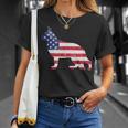 German Shepherd American Flag 4Th Of July Dog T-Shirt Gifts for Her