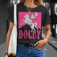 Girl Retro Personalized Dolly Cowgirl First Name Vintage T-Shirt Gifts for Her