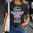 Give Me Liberty Or Give Me Death 4Th Of July T-Shirt Gifts for Her
