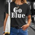 Go Blue Team Spirit Gear Color War Royal Blue Wins The Game T-Shirt Gifts for Her