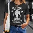 Golfing And Beer Joke Dad Drinking Golf Father's Day T-Shirt Gifts for Her