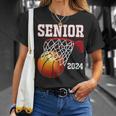 Graduate Senior Class Of 2024 Basketball Player Graduation T-Shirt Gifts for Her