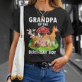 Grandpa Of The Birthday Boy Farm Animals Matching Farm Theme T-Shirt Gifts for Her