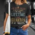 Grandpa Is My Favorite Name Father's Day Grandpa T-Shirt Gifts for Her