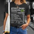 Green Bean Casserole Nutrition Food Facts Thanksgiving T-Shirt Gifts for Her