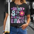 Groovy In My 8Th Birthday Era 8 Years Old T-Shirt Gifts for Her