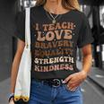 Groovy I Teach Black History Month Melanin African Teacher T-Shirt Gifts for Her