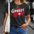 Grüezi Switzerland Switzerland Swiss German Dialect T-Shirt Geschenke für Sie