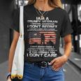 I Am A Grumpy Veteran I Served I Sacrificed Veteran Day T-Shirt Gifts for Her