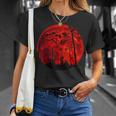 Grunge Bats Flying Gothic Blood Red Moon T-Shirt Gifts for Her