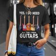 Guitar Themed Guitar Player I Need These Guitars Music Fan T-Shirt Gifts for Her