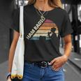 Ham Radio Amateur Radio Operador Silueta Camiseta unisex Regalos para ella