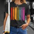 Hamburg Retro Skyline Souvenir Vintage T-Shirt Geschenke für Sie