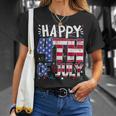 Happy 4Th Of July Patriotic American Us Flag 4Th Of July T-Shirt Gifts for Her