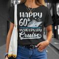 Happy 60Th Anniversary Cruise Wedding 60 Years Old Couples T-Shirt Gifts for Her