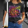 Happy Last Day Of School Teacher Straight Outta Here T-Shirt Gifts for Her