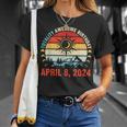 Happy Totality Solar Eclipse Awesome Birthday April 8 2024 T-Shirt Gifts for Her