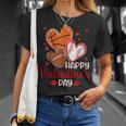 Happy Valentines Day Basketball Baseball Football Boys Mens T-Shirt Gifts for Her