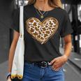 Heart Brown Cow Pattern For Cow Lover T-Shirt Gifts for Her