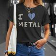 I Heart Metal Photo Derived Image T-Shirt Gifts for Her