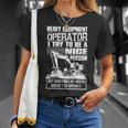 Heavy Equipment Operator Nice Person T-Shirt Gifts for Her