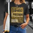Heavy Equipment Operator I Do Precision T-Shirt Gifts for Her