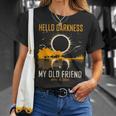 Hello Darkness My Old Friend Solar Eclipse April 8 2024 T-Shirt Gifts for Her
