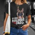 Herren Belgischer Malinois Hund Papa Belgischer Schäferhund Hundebesitzer Papa T-Shirt Geschenke für Sie