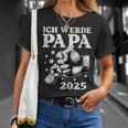 Herren Ich Werde Papa 2025 Baby Ankündigung Papa 2025 T-Shirt Geschenke für Sie