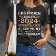 Herren Ruhestand 2024 Legende In Altersteilzeit T-Shirt Geschenke für Sie