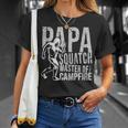 Herren Sasquatch Papa Squatch Camping Bigfoot Für Papaatertag T-Shirt Geschenke für Sie