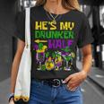 He's My Drunker Half Mardi Gras Matching Couple Boyfriend T-Shirt Gifts for Her
