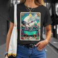 The High Pries-Tess Tarot Card 420 Cannabis Witchy Skeleton T-Shirt Gifts for Her