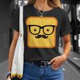 Hipster Loaf Of Bread Cartoon & Trendy Chef T-Shirt Gifts for Her