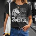 I Like Horses And Maybe 3 People Lover Rider Horse Riding T-Shirt Gifts for Her