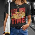 Hot Dog Adult Vintage Hot Dog Time T-Shirt Gifts for Her