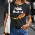 Hot Dog Pork Missile Wiener Rocket Ship Hotdogologist T-Shirt Gifts for Her