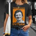 Hot Morgan Tennessee Outlaw Orange Shot April 2024 T-Shirt Gifts for Her