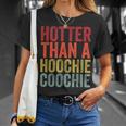 Hotter Than A Hoochie Coochie Cute Country Music T-Shirt Gifts for Her