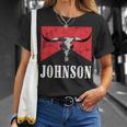 Howdy Cojo Western Style Team Johnson Family Reunion T-Shirt Gifts for Her