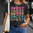 Howdy Smile Face Rodeo Western Country Southern Cowgirl T-Shirt Gifts for Her