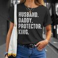 Husband Daddy Protector King Fathers Day T-Shirt Gifts for Her
