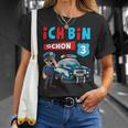 Ich Bin 3 Jahre Boys Police Car T-Shirt Geschenke für Sie