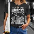 Ich Bin Ein Biker Papa Wie Ein Normal Papa Nuriel Cool S T-Shirt Geschenke für Sie